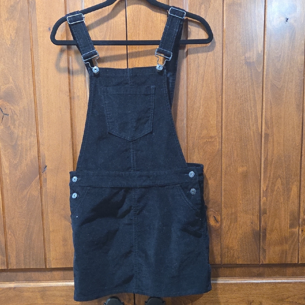 Vanilla Star Black Corduroy Dress